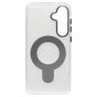 Brilliance LUX Samsung S25 Plus Glitter Sparkle Magnetic Clear TPU + Acrylic with Kickstand Phone Case White