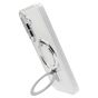 Brilliance LUX Samsung S25 Plus Glitter Sparkle Magnetic Clear TPU + Acrylic with Kickstand Phone Case White