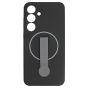 Brilliance LUX Samsung S25 Plus Silicone with BackSide 360Ã‚Â° Rotating Wrist Strap Magnetic Phone Case Black