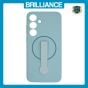 Brilliance LUX Samsung S25 Plus Silicone with BackSide 360° Rotating Wrist Strap Magnetic Phone Case Sky Blue