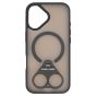 Brilliance LUX Samsung S25 Plus Anti-shock Magnetic Matte Clear TPU + Acrylic Kickstand Phone Case Black