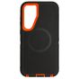 Brilliance HEAVY DUTY Samsung S25 Plus (Pro Series) + Magnetic Case Black + Orange