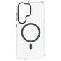 Brilliance LUX Samsung S25 Ultra Clear Magnetic Hybrid TPU + Acrylic Phone Case Gray