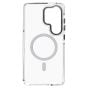 Brilliance LUX Samsung S25 Ultra Clear Magnetic Hybrid TPU + Acrylic Phone Case Black