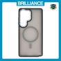 Brilliance LUX Samsung S25 Ultra Silicone-Feel Magnetic Hybrid TPU + PC Phone Case Gray