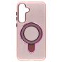 Brilliance LUX Samsung S25 Ultra Glitter Sparkle Magnetic Clear TPU + Acrylic with Kickstand Phone Case Pink