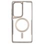 Brilliance LUX Samsung S25 Ultra Chrome-Plated Magnetic Clear TPU + Acrylic Phone Case Gray Titanium
