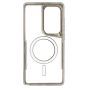 Brilliance LUX Samsung S25 Ultra Chrome-Plated Magnetic Clear TPU + Acrylic Phone Case Silver Titanium