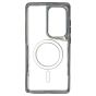 Brilliance LUX Samsung S25 Ultra Chrome-Plated Magnetic Clear TPU + Acrylic Phone Case Black Titanium
