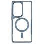 Brilliance LUX Samsung S25 Ultra Chrome-Plated Magnetic Clear TPU + Acrylic Phone Case Blue Titanium