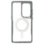 Brilliance LUX Samsung S25 Ultra Chrome-Plated Magnetic Clear TPU + Acrylic Phone Case Blue Titanium
