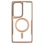 Brilliance LUX Samsung S25 Ultra Chrome-Plated Magnetic Clear TPU + Acrylic Phone Case Gold Titanium