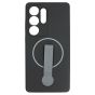 Brilliance LUX Samsung S25 Ultra Silicone with BackSide 360Ã‚Â° Rotating Wrist Strap Magnetic Phone Case Black