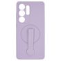 Brilliance LUX Samsung S25 Ultra Silicone with BackSide 360° Rotating Wrist Strap Magnetic Phone Case Purple