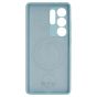 Brilliance LUX Samsung S25 Ultra Silicone with BackSide 360° Rotating Wrist Strap Magnetic Phone Case Sky Blue