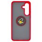 Brilliance LUX Samsung S25 FE Hybrid Shell Anti-shock Ring Kickstand TPU Matte Case Red