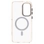 Brilliance LUX Samsung S25 FE Clear Magnetic Hybrid TPU + Acrylic Phone Case Brown