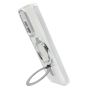 Brilliance LUX Samsung S25 FE Glitter Sparkle Magnetic Clear TPU + Acrylic with Kickstand Phone Case White