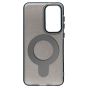 Brilliance LUX Samsung S25 FE Glitter Sparkle Magnetic Clear TPU + Acrylic with Kickstand Phone Case Black