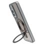 Brilliance LUX Samsung S25 FE Glitter Sparkle Magnetic Clear TPU + Acrylic with Kickstand Phone Case Black