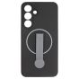 Brilliance LUX Samsung S25 FE Silicone with BackSide 360Ã‚Â° Rotating Wrist Strap Magnetic Phone Case Black