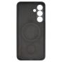 Brilliance LUX Samsung S25 FE Silicone with BackSide 360Ã‚Â° Rotating Wrist Strap Magnetic Phone Case Black