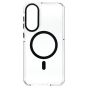 Brilliance LUX Samsung S25 Edge Clear Magnetic Hybrid TPU + Acrylic Phone Case Black
