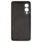 Brilliance LUX Samsung S25 Edge Silicone with BackSide 360° Rotating Wrist Strap Magnetic Phone Case Black