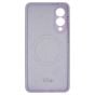 Brilliance LUX Samsung S25 Edge Silicone with BackSide 360Ã‚Â° Rotating Wrist Strap Magnetic Phone Case Purple