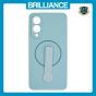 Brilliance LUX Samsung S25 Edge Silicone with BackSide 360Ã‚Â° Rotating Wrist Strap Magnetic Phone Case Sky Blue