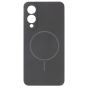 Brilliance LUX Samsung S25 Edge Magnetic Solid Silicone with Open-Area Camera Cutout Phone Case Black