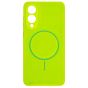 Brilliance LUX Samsung S25 Edge Magnetic Solid Silicone with Open-Area Camera Cutout Phone Case Green