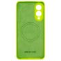 Brilliance LUX Samsung S25 Edge Magnetic Solid Silicone with Open-Area Camera Cutout Phone Case Green
