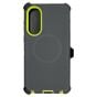 Brilliance HEAVY DUTY Samsung S25 Edge (Pro Series) + Magnetic Case Dark Gray + Green