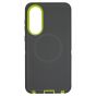 Brilliance HEAVY DUTY Samsung S25 Edge (Pro Series) + Magnetic Case Dark Gray + Green
