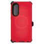 Brilliance HEAVY DUTY Samsung S25 Edge (Pro Series) + Magnetic Case Red + Black