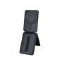 TRUSMI CF07 Series PU Magnetic Triangle Stand Card Holder Black