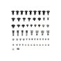 MacBook Air 15" (A2941 / Mid 2023 / A3114 / Mid 2024) Full Set Small Metal Bracket And Screw Set