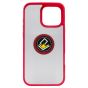 Brilliance LUX iPhone 16 Pro Max Hybrid Shell Anti-shock Ring Kickstand TPU Matte Case Red