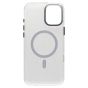 Brilliance LUX iPhone 16 Plus Bling Shiny Magnetic TPU+PC Clear Case With Lens Bracket Camera Stand Glitter White