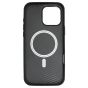 Brilliance LUX iPhone 16 Pro Max Luxury Vegan Soft Premium PU Leather Magnetic Cover with Metal Camera Case Black