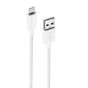 TRUSMI 2.4A USB To iPhone Braided Charging Cable White 1M