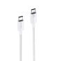 TRUSMI 60W Type C To Type C Braided Charging Cable White 2M