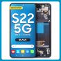 Samsung S22 5G LCD with Touch + Frame Phantom Black SERVICE PACK