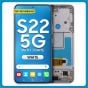 Samsung S22 5G LCD with Touch + Frame White (Refurbished)