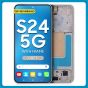 Samsung S24 LCD with Touch + Frame Grey (Refurbished)