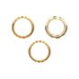iPhone 12 Pro (Aftermarket Plus) (Gold) - Back Camera Lens With Bracket & Bezel