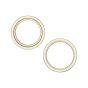 iPhone 15 / 15 Plus Back Camera Lens With Bracket & Bezel (2 Piece Set) (Premium) (Yellow)