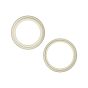 iPhone 15 / 15 Plus Back Camera Lens With Bracket & Bezel (2 Piece Set) (Premium) (Yellow)