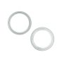 iPhone 15 / 15 Plus Back Camera Lens With Bracket & Bezel (2 Piece Set) (Premium) (Blue)